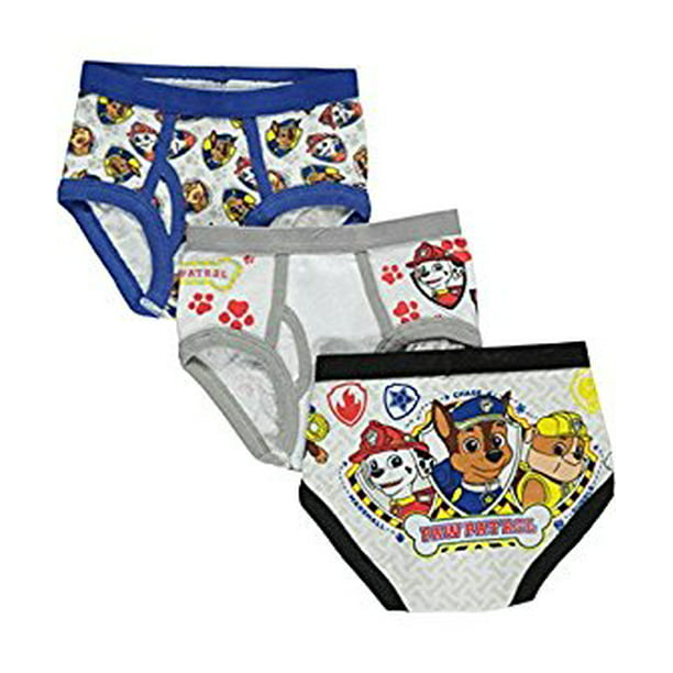 Boys Kids 3 Pairs Paw Patrol Character Briefs 18 Months to 5 Years Underpants
